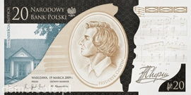 Fryderyk Chopin 20 zł