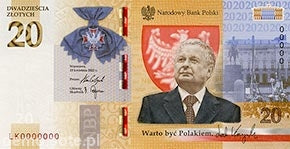 Lech Kaczyński 20 zł